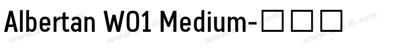 Albertan W01 Medium字体转换